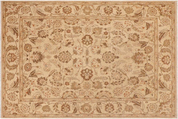handmade Traditional Kafkaz Chobi Ziegler Beige Lt. Blue Hand Knotted RECTANGLE 100% WOOL area rug 9 x 12